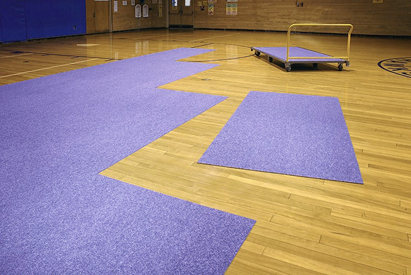 Pro floor shield gymnasium floor protection mats