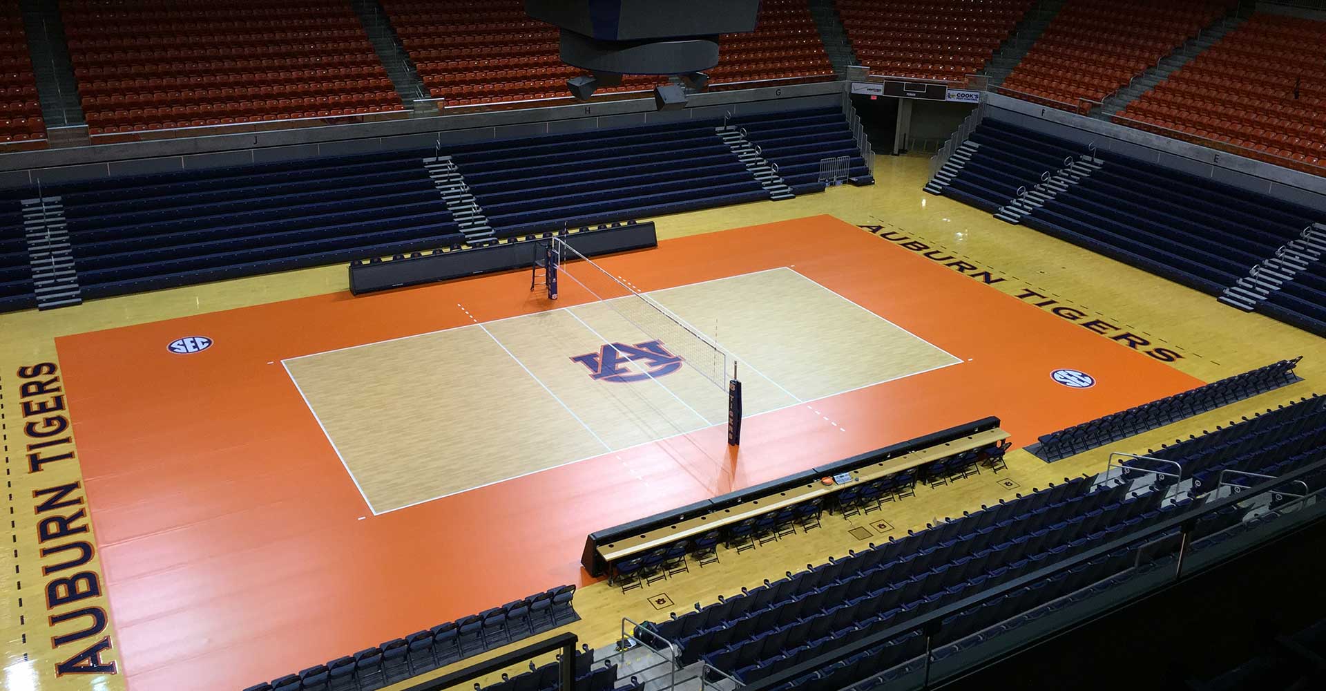 Auburn Tigers Championship Quality Volleyball Surface